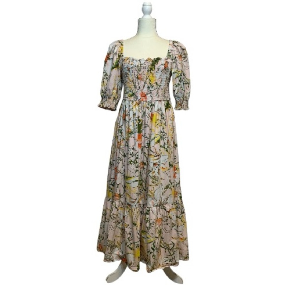 INC International Concepts Floral Print Maxi Dress Size Large Petite